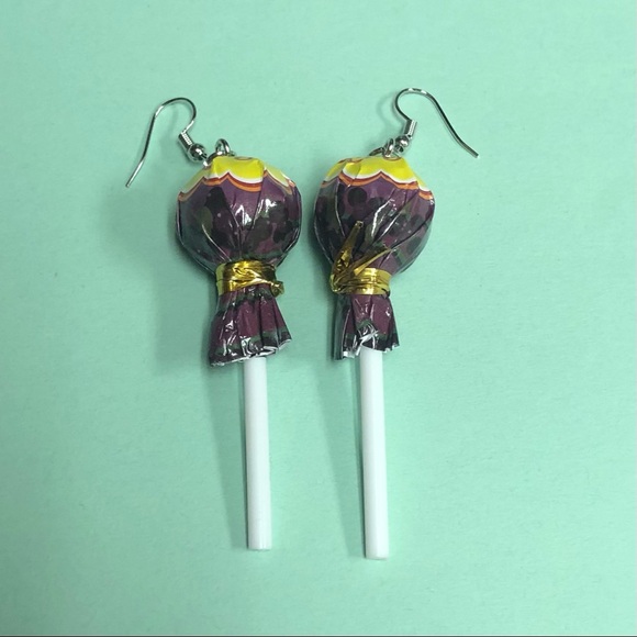 NEW✨ Chupa Chups Lollipop Earrings Miniature Realistic Lollipops - Picture 8 of 9